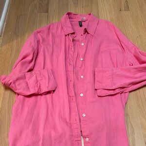 Pink Button-Up Shirt